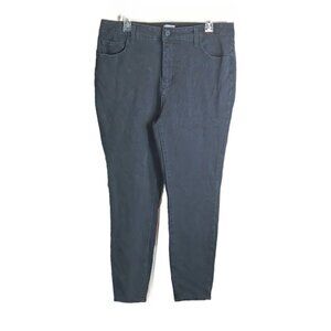 Time And Tru Skinny Jeans Womens 14 Short Black High Rise Stretch Denim Jeans